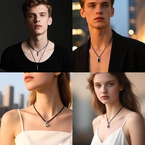 Bgfhna Black Leather Necklace Cord with Clasp Braided Wax Rope Chain for Men Women with Stainless Steel Clasp 2mm Leather Cord Necklace for Pendant in Saudi Arabia