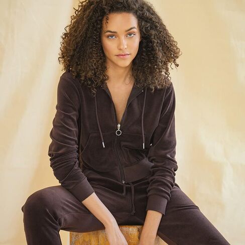 سترة بغطاء للرأس للسيدات من Khanomak ذات أكمام طويلة مقصوصة على شكل حرف O وسحاب in Kuwait