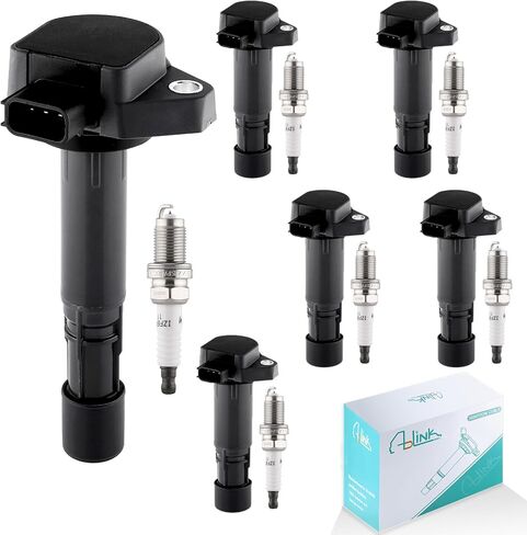 6PCS UF242 Ignition Coil Pack 4503 Spark Plug For Acura CL 2001-2003,MDX 2001-2009,RL 2001-2011,TL1999-2008,for Honda Accord 2000-2007,Odyssey 1999-2010,Pilot 2003-2008,Ridgeline 3.0L 3.2L 3.5L 3.7L in Saudi Arabia