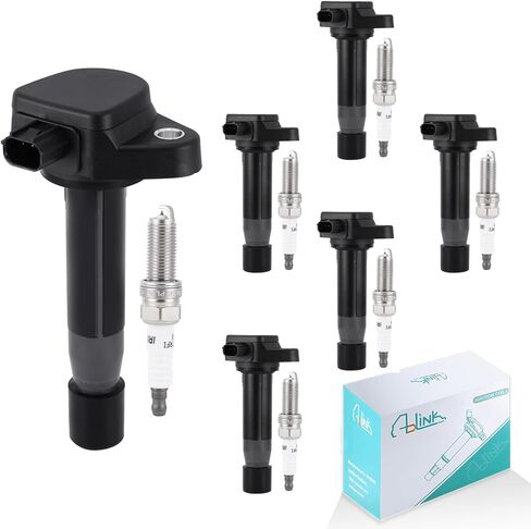6PCS UF242 Ignition Coil Pack 4503 Spark Plug For Acura CL 2001-2003,MDX 2001-2009,RL 2001-2011,TL1999-2008,for Honda Accord 2000-2007,Odyssey 1999-2010,Pilot 2003-2008,Ridgeline 3.0L 3.2L 3.5L 3.7L in Saudi Arabia