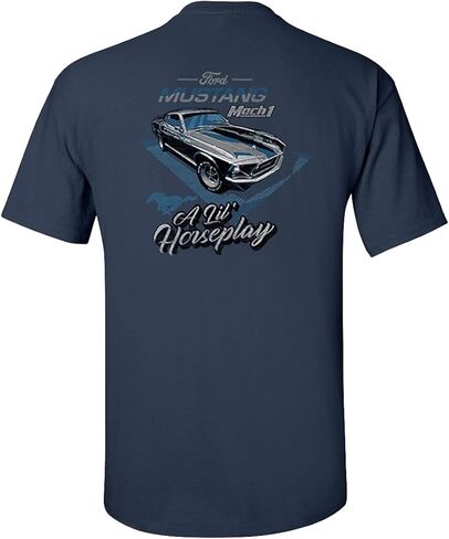 Ford Mustang A Lil' Horseplay Mach 1 Car Adult Unisex Short Sleeve T-Shirt in Saudi Arabia