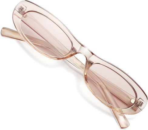 STORYCOAST Narrow Retro Oval Sunglasses for Women UV400, Elegant Chic Shades for Vacation, Shopping, Special Events in Saudi Arabia