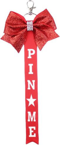شريط Pin Me Cheer لحقيبة الظهر وحامل دبوس على شكل فيونكة لحقيبة الظهر وهدايا المشجعات in Kuwait