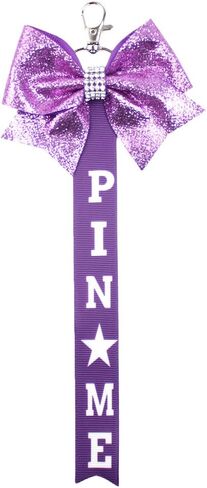شريط Pin Me Cheer لحقيبة الظهر وحامل دبوس على شكل فيونكة لحقيبة الظهر وهدايا المشجعات in Kuwait