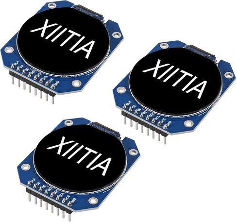 XIITIA 3 قطعة تيار مستمر 3.3 فولت 1.28 بوصة TFT وحدة عرض إل سي دي مستديرة RGB 240*240 GC9A01 سائق 4 سلك SPI واجهة 240x240 PCB لاردوينو in Kuwait
