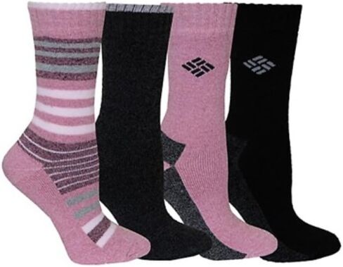 Women's Columbia Stripe Moisture Control Crew Socks in Saudi Arabia