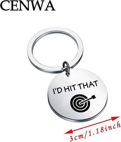 CENWA Darts Gifts Dart Player Jewelry سأضرب تلك الهدية لعشاق لعبة السهام بسلسلة المفاتيح in Kuwait