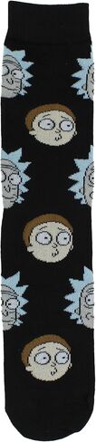 Hyp Rick and Morty Men's Casual Crew Socks, 6-Pack, Size 8-12 in Saudi Arabia