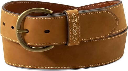 ARIAT Women's Leather Belt with Bug Stitch Tab and Brass Harness Buckle in Saudi Arabia