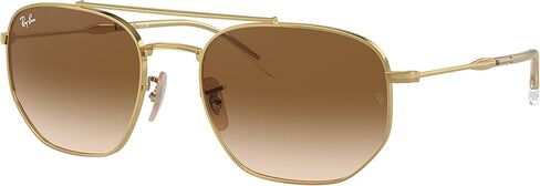 حزمة النظارات الشمسية Ray-Ban RB3707: RB 3707 001/51 Arista بني متدرج شفاف ومقود سيليكون عالمي مضاد للانزلاق in Saudi Arabia