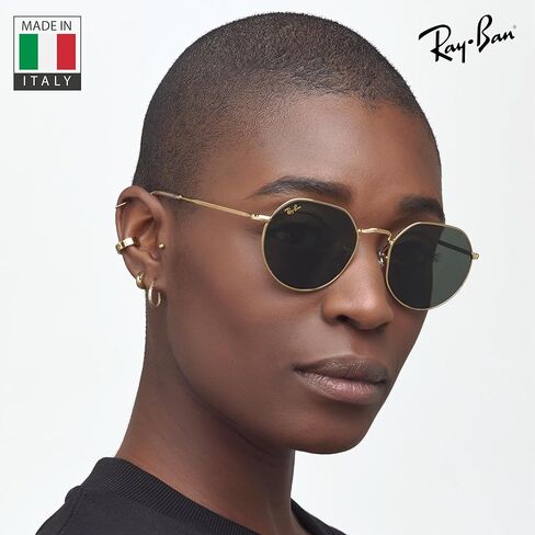 Ray-Ban RB3565 JACK ROSE GOLD Square-Round Shaped Sunglasses for Men & Women with Official RAYBAN Eyewear Kit in Saudi Arabia