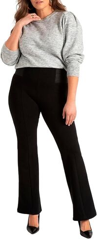 ELOQUII Women's Plus Size Miracle Flawless Flare Leg Pant in Saudi Arabia