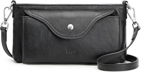 S-ZONE Leather Crossbody Bags for Women RFID Small Purse with Adjustable Strap Designer Shoulder Wallet Card Slots in Saudi Arabia