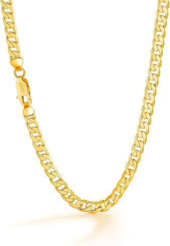 Dankadi Men 925 Sterling Silver Necklace 3-4-5MM Italy Diamond Cut Cuban Link Chain 16 "17" 18 "19" 20 "22" 24 "26" 28 "30" Fine Jewelry Gifts For Women in Saudi Arabia