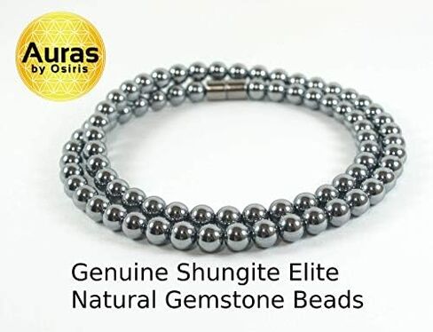 Shungite Necklace for Men/Women (AAA Grade Shungite Elite) Protection Necklace Handcrafted by Master Shaman made in USA in Saudi Arabia