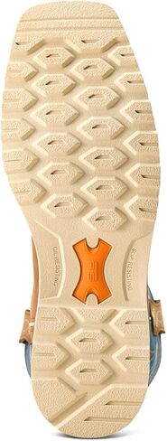 Ariat Men's Activator Waterproof Steel Toe Work Boot, Dusted Brown/Basin Blue, 13 Wide in Saudi Arabia