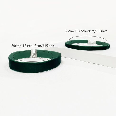 Lookray St. Patrick's Day Choker Necklace for Women Irish Green Velet Necklace St. Patrick's Ribbon Green Collar Necklaces Saint Patricks Day Jewelry Gifts Accessories in Saudi Arabia