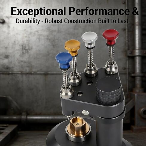 Zjchao 4 PIN Automatic Watch Presser ، أداة مراقبة ألومنيوم عالية الدقة ، أداة ضبط اليدين لصانع الساعات مع فوهة معدنية (سبيكة الألومنيوم) in Kuwait