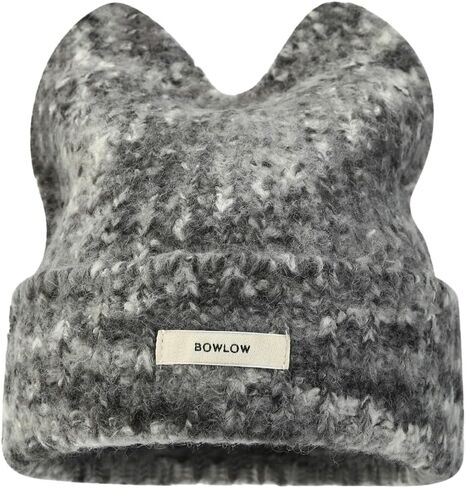 Women Winter Y2K Cute Cat Ears Beanie Hats Slouchy Plush Knitted Animal Hat Snow Ski Caps Colorful Warm Crochet Skull Cap in Saudi Arabia
