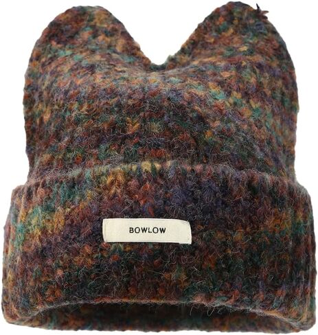 Women Winter Y2K Cute Cat Ears Beanie Hats Slouchy Plush Knitted Animal Hat Snow Ski Caps Colorful Warm Crochet Skull Cap in Saudi Arabia