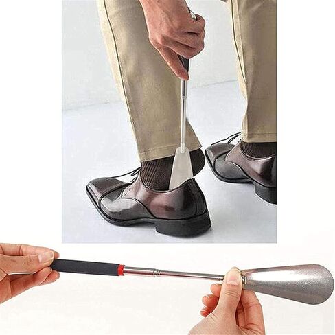 Shoehorn Telescoping Shoehorn Adjustable Comfortable Durable Shoe Horn for Men, Women, Pregnant Women and Kids in Saudi Arabia