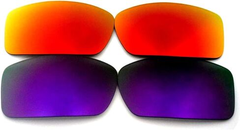 GALAXYLENSE Replacement Lenses for Oakley Gascan Purple&Green Color Polarized 2 Pairs,FREE S&H. in Saudi Arabia