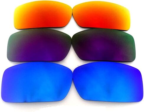 GALAXYLENSE Replacement Lenses for Oakley Gascan Purple&Green Color Polarized 2 Pairs,FREE S&H. in Saudi Arabia