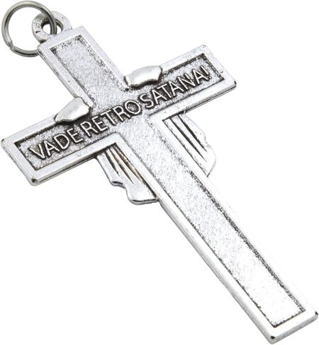 Needzo - The Face of Christ Crucifix, Blessed Be the Name of the Lord, Catholic Cross Pendant for Jewelry, 2 Inches (Pack of 2) in Saudi Arabia