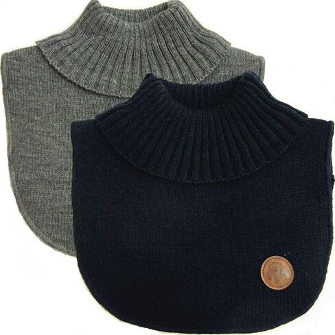 YQQKIRA520 2Piece Winter Warm Fake Collar Detachable Turtleneck Blouse Half Shirts False Collar for Girls Boy in Kuwait