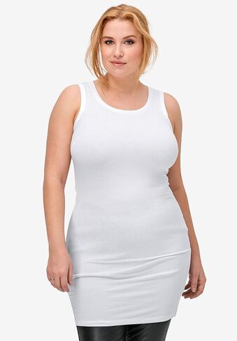 ellos Plus Size Long Sleeveless Tank in Saudi Arabia
