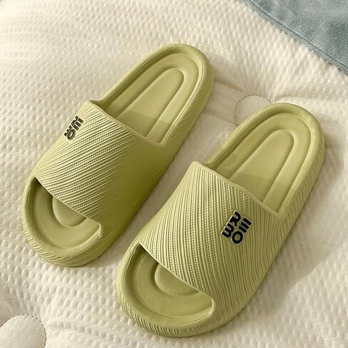 Bathroom Slippers for Men Women,Shower Shoes Thickened,Slippers Indoor Home Beach Non Slip Anti-Slip Quick Drying Pool Slides,Green in Saudi Arabia