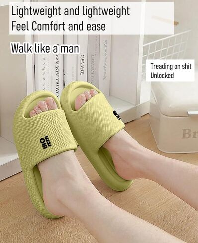 Bathroom Slippers for Men Women,Shower Shoes Thickened,Slippers Indoor Home Beach Non Slip Anti-Slip Quick Drying Pool Slides,Green in Saudi Arabia