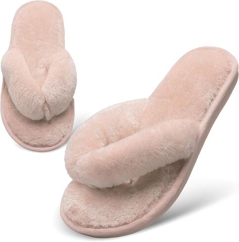 Womens Slippers Warm Flip Flop Open Toe Home Slippers Spa Slide Shoes Four Season in Saudi Arabia