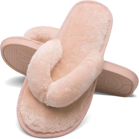 Womens Slippers Warm Flip Flop Open Toe Home Slippers Spa Slide Shoes Four Season in Saudi Arabia