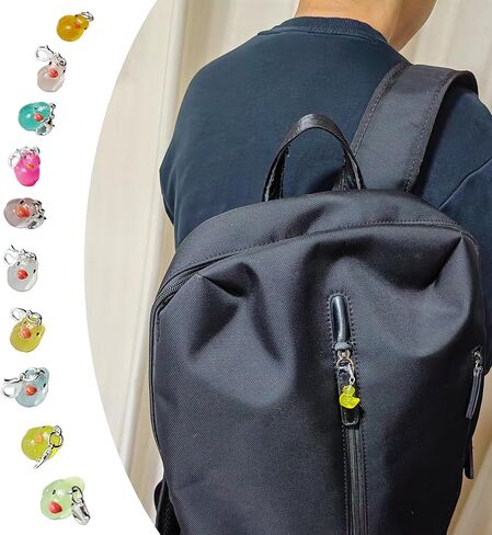 10 قطع من LYHHALO تتوهج في الظلام، سحابات بطة مزخرفة، سحّابات ومحافظ، حقائب ظهر، سترات، إكسسوارات حقائب لطيفة، هدايا للنساء، عيد الأم، حشوات تخزين عيد الميلاد in Kuwait