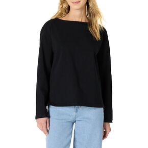 Amazon Essentials Women's 100% Cotton Heavyweight Relaxed-Fit Long-Sleeve Boatneck Top in Saudi Arabia