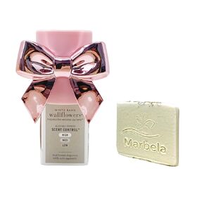 Bath and Body Works Bow Wallflowers Scent Control Fragrance Plug with a Natural Oats Sample Soap in Saudi Arabia