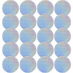 20Pcs Window Stickers for Birds, Bird Window Strike Prevention Prevent Strike Anti-Collision Dual-Sided Laser Bird Reflective for Windows, Invisible Round Reflector, Protect Birds from Hitting Windows in Saudi Arabia
