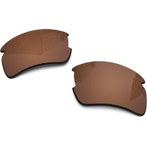 عدسات بديلة مستقطبة 1.6 مم لنظارات Oakley Flak 2.0 XL OO9188 الشمسية، حماية من الأشعة فوق البنفسجية، عدسات مرآة داكنة - المزيد من الخيارات in Kuwait