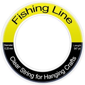 سلك خط صيد صافٍ ، 755 قدمًا غير مرئي سلسلة نايلون صافية لتعليق البالون إكليل الحرف اليدوية. in Kuwait