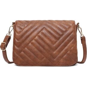 SENDEFN Quilted Leather Crossbody Bags for Women Ladies Shoulder Purse Satchel HandBag with Chain Trendy Strap in Saudi Arabia