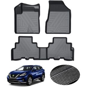KUST Floor Mats for Ford Explorer 2020-2024 (Fits 6 and 7 Passenger Models), All Weather Floor Liners, TPE Car Mats Front Rear 2 Row Liner Black Non-Slip in Kuwait