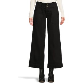 Liverpool Womens Petite Mid-Rise Utility Patch Pocket Wide Leg Pants 29" in Kuwait