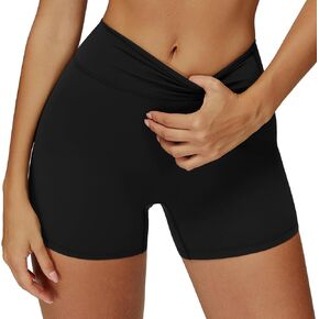 GOYLPNP Workout Biker Shorts for Women 4.5 Scrunch Control High Waisted Tummy Spandex Booty Shorts for Gym Yoga Running in Saudi Arabia