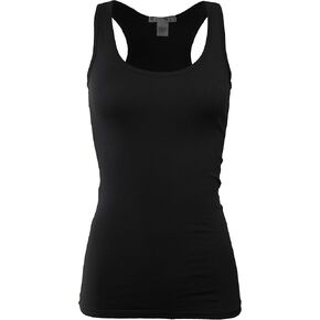 سترة علوية بدون أكمام للسيدات من Bozzolo مصنوعة من القطن الأساسي والألياف اللدنة بظهر راسرباك in Kuwait