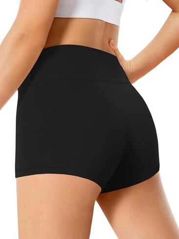 Haloumoning Girls Athletic Shorts Kids High Waist Biker Dance Gymnastics Shorts Comfy Yoga Active Shorts 5-14 Years in Saudi Arabia