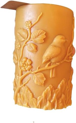 Bird Pillar Candle (Forest Green) in Saudi Arabia