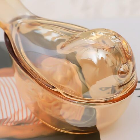 Funny live Bird Shaped Glass Jewelry Box Organizer, Transparent Glass Art Home Decor Novel Jewelry Storage Decoration Ring Earring Holder for Women Girls (Amber) in Saudi Arabia