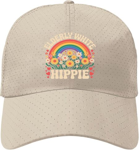 Elderly White Hippie hat Cool caps for Grandma in Saudi Arabia