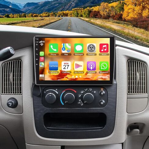 [4G+64G] Car Radio for Dodge RAM 2002 2003 2004 2005 2006, for Jeep Wrangler 2003 2004 2005 2006,Jeep Grand Cherokee 1999-2004, Support Wireless Carplay&Android Auto, 6.8 inch IPS Touchscreen in Kuwait